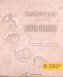 Hartford-Hartford 19-600, Hydraulic Drill Unit, Installation Maintenance & Parts Manual-19-600-01
